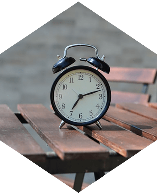 Alarm clock on a workbench